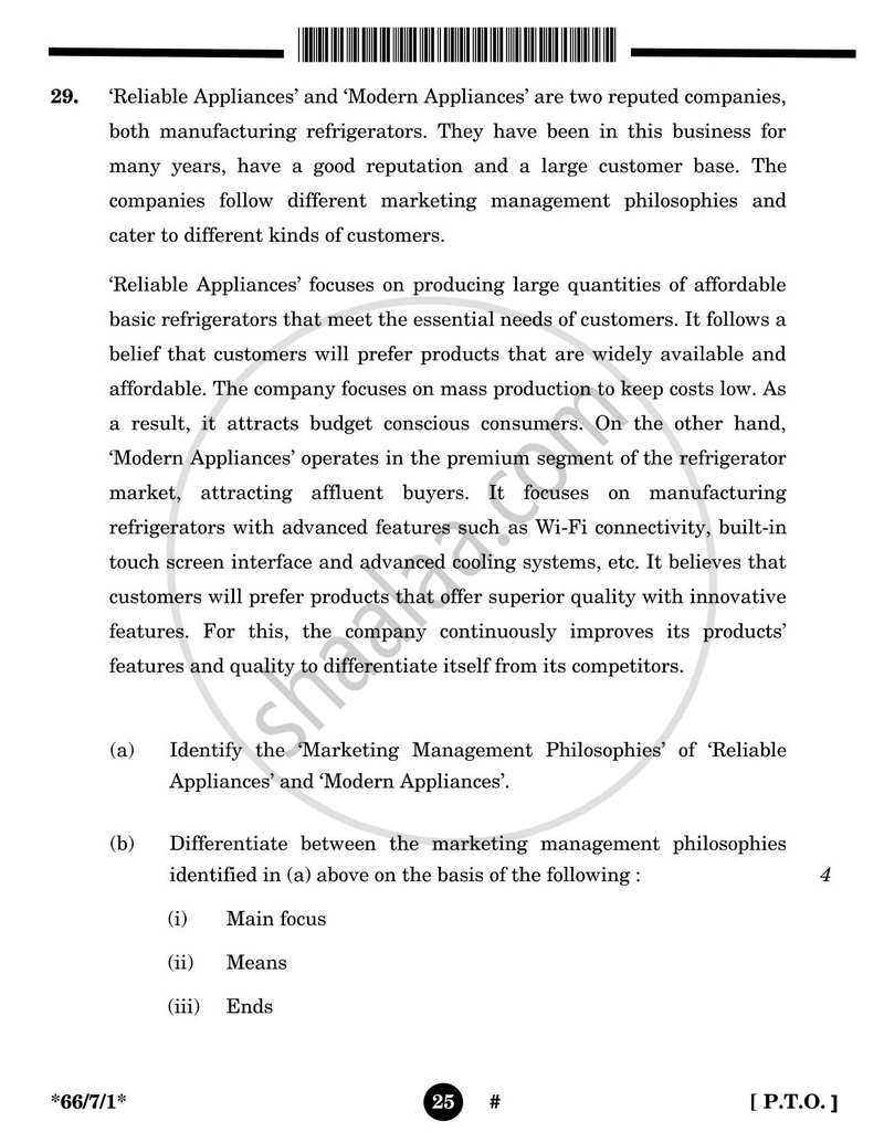 Business Studies 2024-2025 - CBSE 12th - Class 12 - CBSE (Central Board of Secondary Education) question paper with PDF download