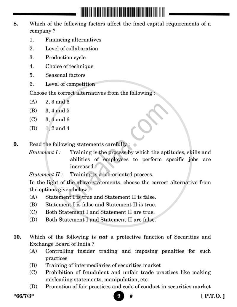 Business Studies 2024-2025 - CBSE 12th - Class 12 - CBSE (Central Board of Secondary Education) question paper with PDF download