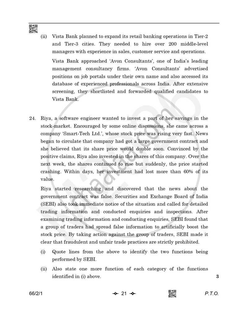 Business Studies 2025-2026 - CBSE 12th - Class 12 - CBSE (Central Board of Secondary Education) question paper with PDF download