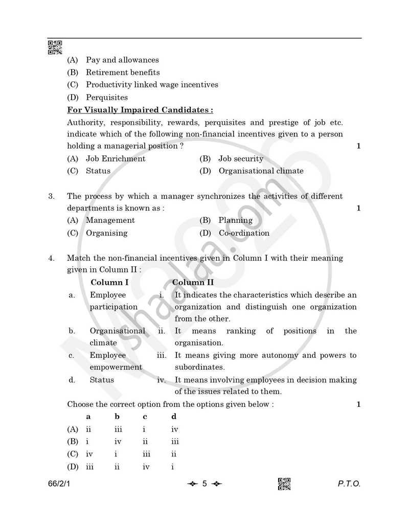 Business Studies 2025-2026 - CBSE 12th - Class 12 - CBSE (Central Board of Secondary Education) question paper with PDF download
