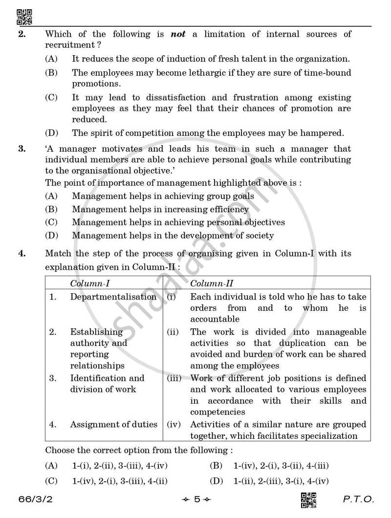 Business Studies 2025-2026 - CBSE 12th - Class 12 - CBSE (Central Board of Secondary Education) question paper with PDF download