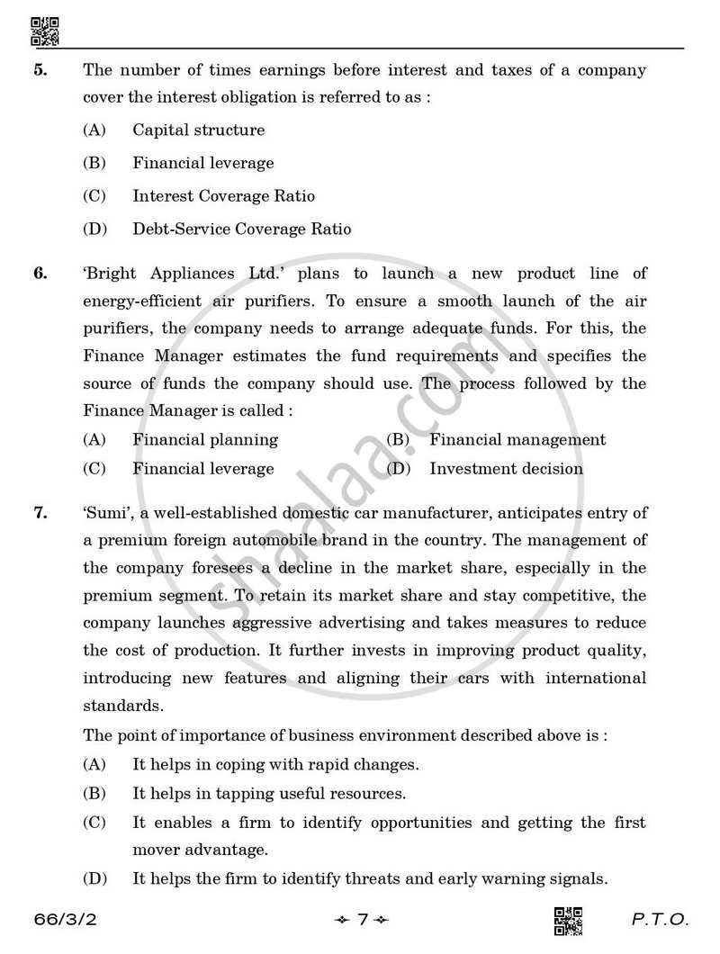 Business Studies 2025-2026 - CBSE 12th - Class 12 - CBSE (Central Board of Secondary Education) question paper with PDF download