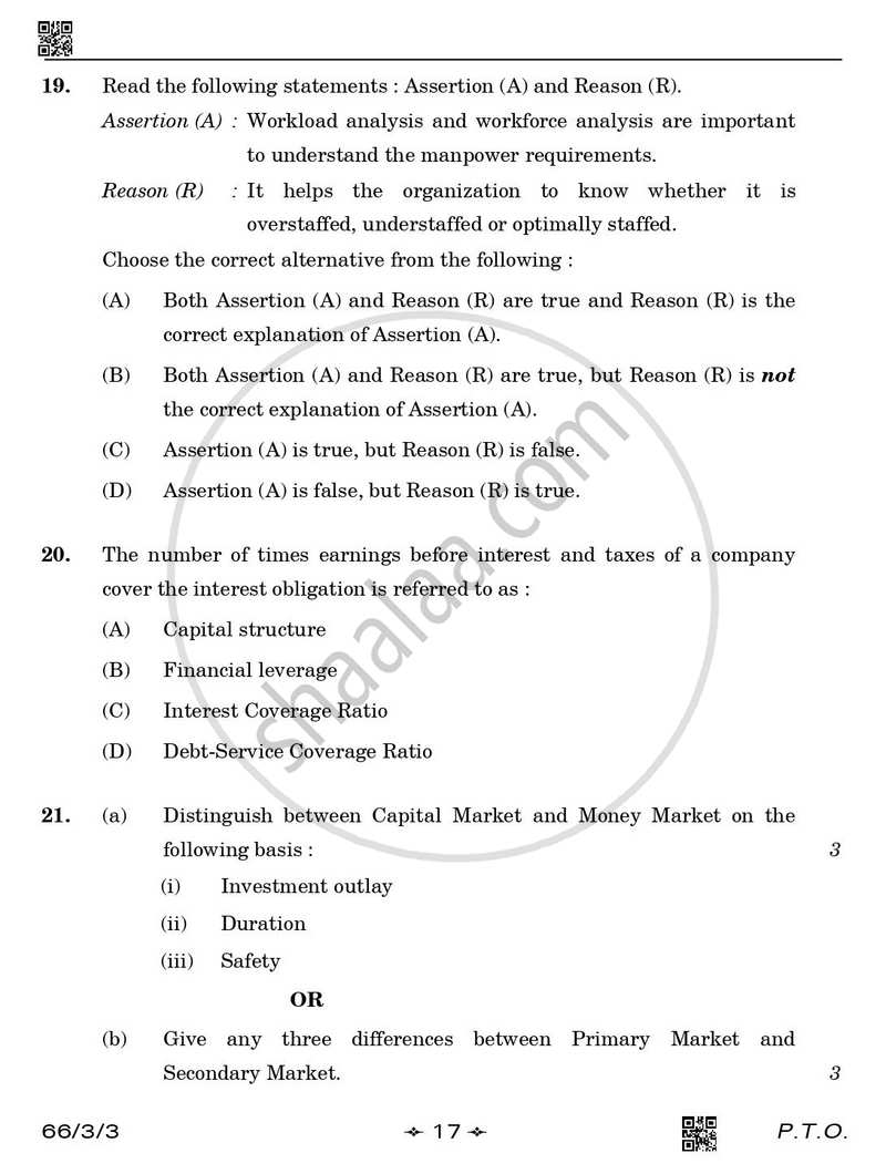 Business Studies 2025-2026 - CBSE 12th - Class 12 - CBSE (Central Board of Secondary Education) question paper with PDF download