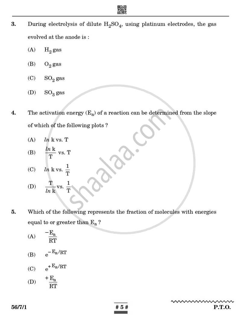 Chemistry 2024-2025 - CBSE 12th - Class 12 - CBSE (Central Board of Secondary Education) question paper with PDF download