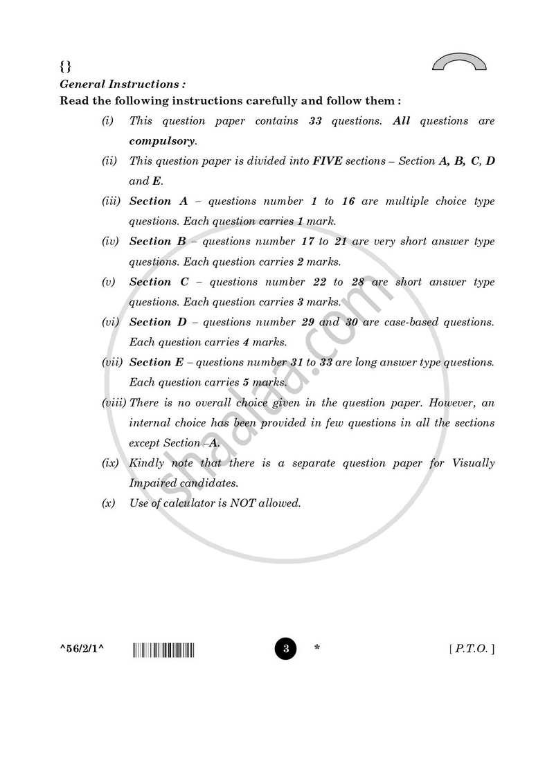 Chemistry 2025-2026 - CBSE 12th - Class 12 - CBSE (Central Board of Secondary Education) question paper with PDF download