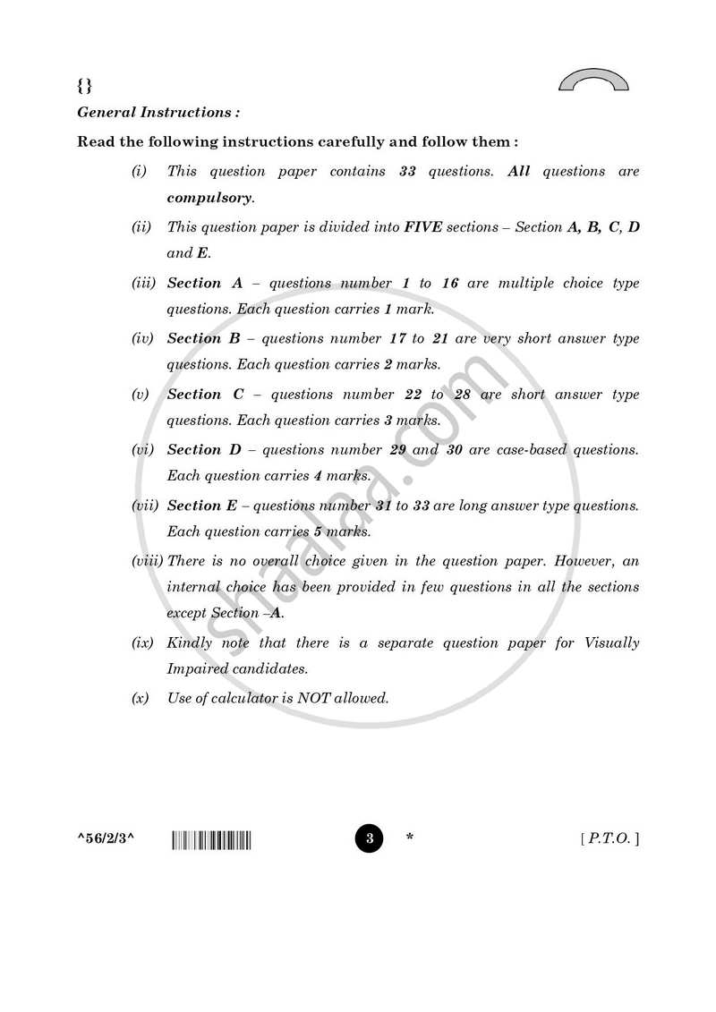 Chemistry 2025-2026 - CBSE 12th - Class 12 - CBSE (Central Board of Secondary Education) question paper with PDF download