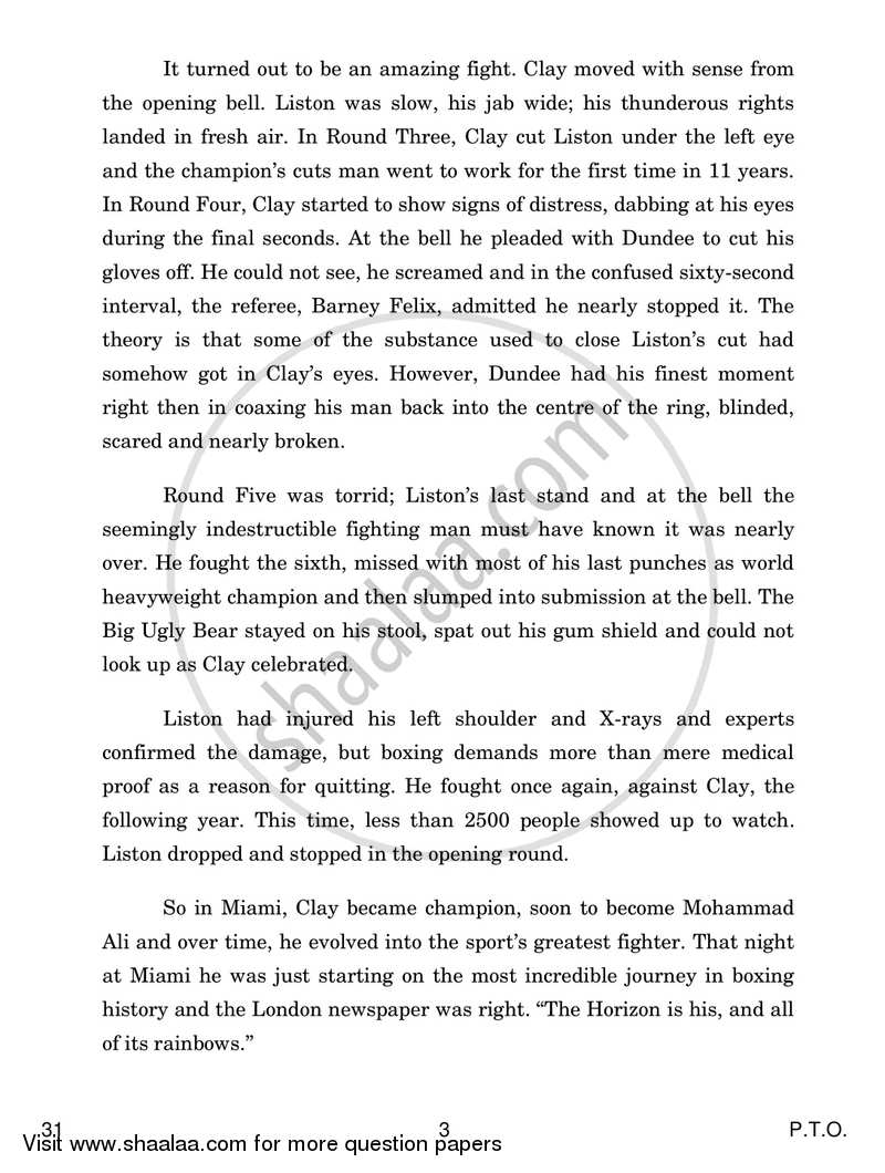 Creative Writing and Translation Studies 2016-2017 - CBSE 12th - Class 12 - CBSE (Central Board of Secondary Education) question paper with PDF download