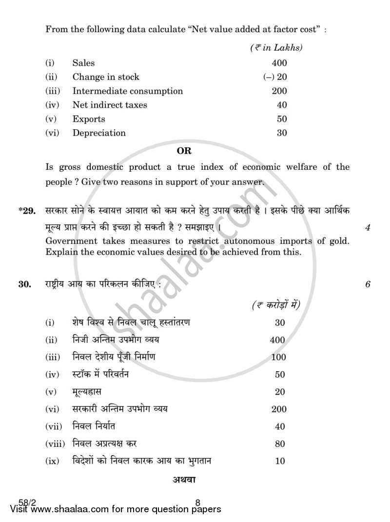 Economics 2013-2014 - CBSE 12th - Class 12 - CBSE (Central Board of Secondary Education) question paper with PDF download