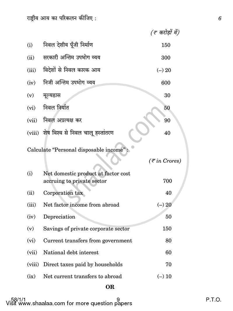 Economics 2013-2014 - CBSE 12th - Class 12 - CBSE (Central Board of Secondary Education) question paper with PDF download