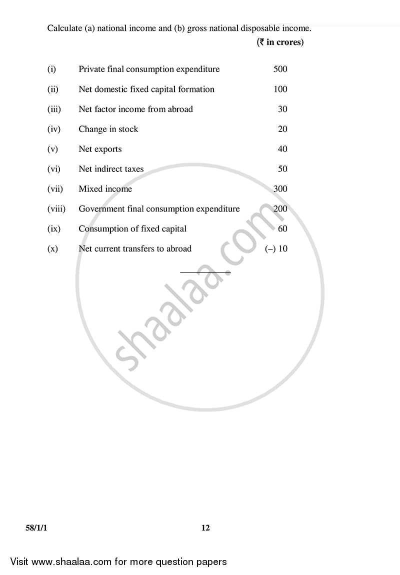 Economics 2014-2015 - CBSE 12th - Class 12 - CBSE (Central Board of Secondary Education) question paper with PDF download