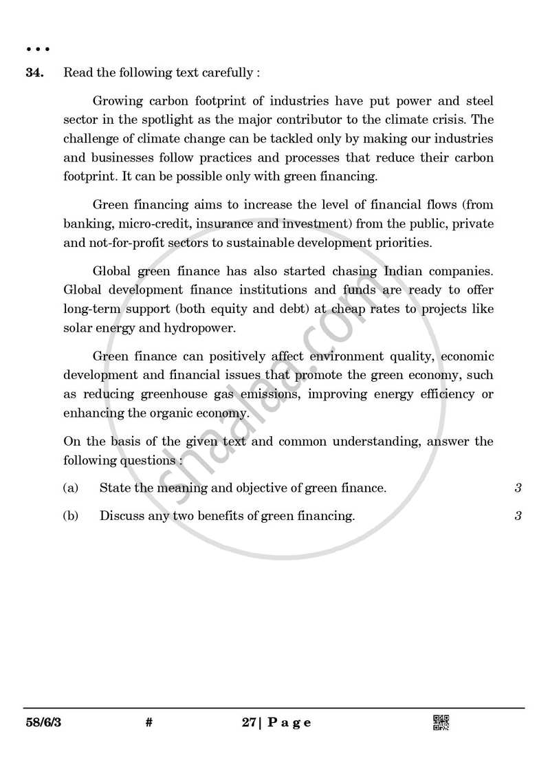 Economics 2024-2025 - CBSE 12th - Class 12 - CBSE (Central Board of Secondary Education) question paper with PDF download