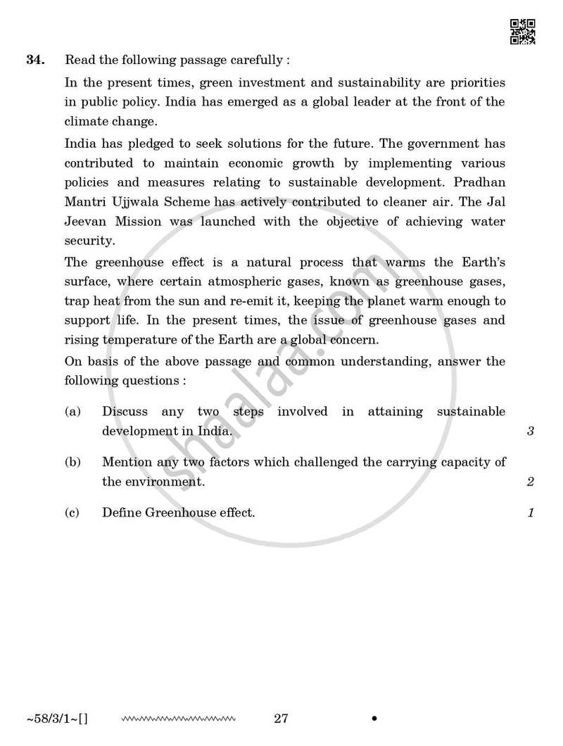 Economics 2025-2026 - CBSE 12th - Class 12 - CBSE (Central Board of Secondary Education) question paper with PDF download