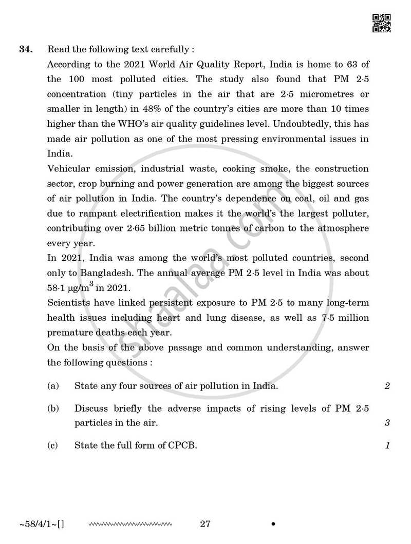 Economics 2025-2026 - CBSE 12th - Class 12 - CBSE (Central Board of Secondary Education) question paper with PDF download