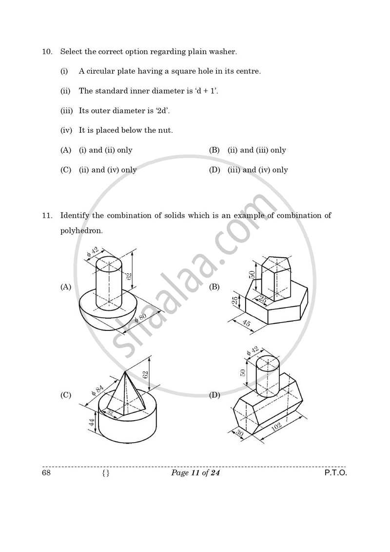 Engineering Graphics 2025-2026 - CBSE 12th - Class 12 - CBSE (Central Board of Secondary Education) question paper with PDF download