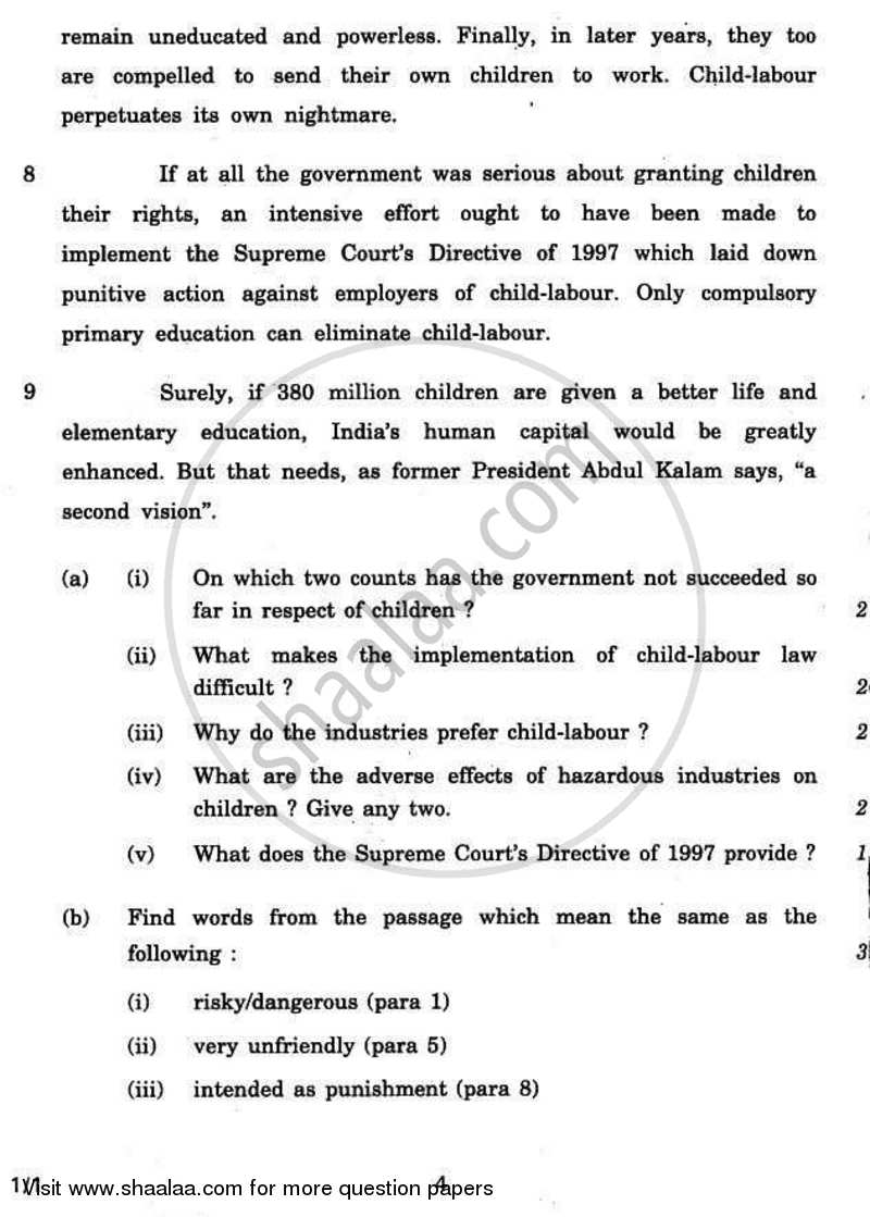 English Core 2010-2011 - CBSE 12th - Class 12 - CBSE (Central Board of Secondary Education) question paper with PDF download