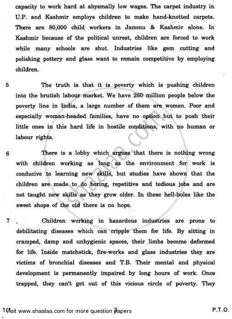 English Core 2010-2011 - CBSE 12th - Class 12 - CBSE (Central Board of Secondary Education) question paper with PDF download