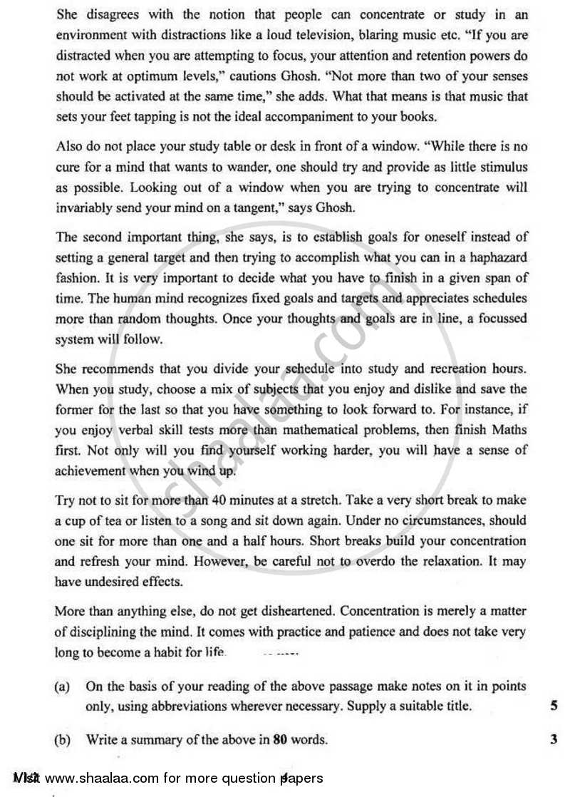 English Core 2010-2011 - CBSE 12th - Class 12 - CBSE (Central Board of Secondary Education) question paper with PDF download