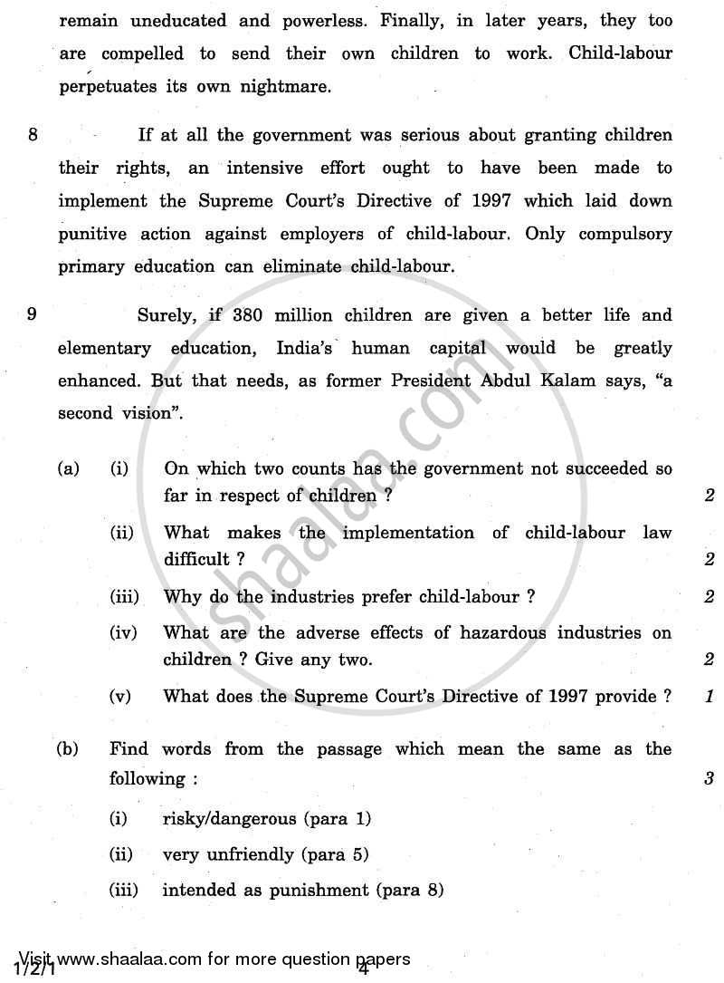 English Core 2010-2011 - CBSE 12th - Class 12 - CBSE (Central Board of Secondary Education) question paper with PDF download