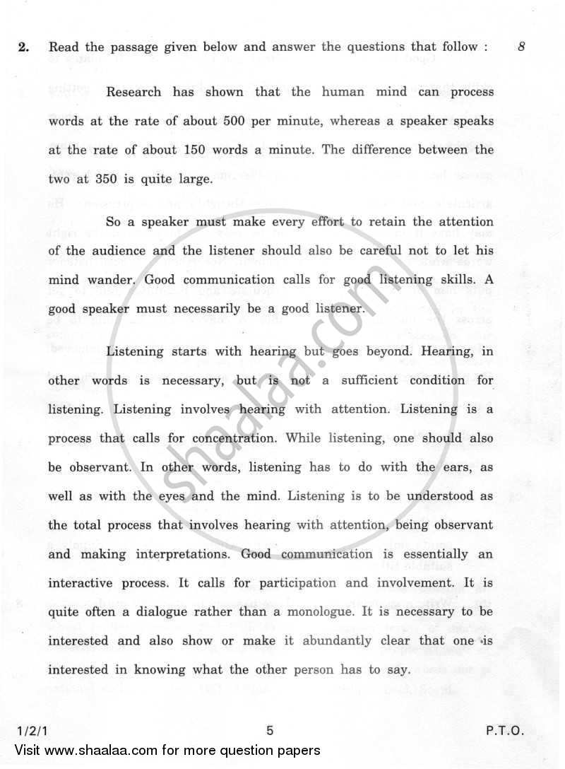 English Core 2011-2012 - CBSE 12th - Class 12 - CBSE (Central Board of Secondary Education) question paper with PDF download