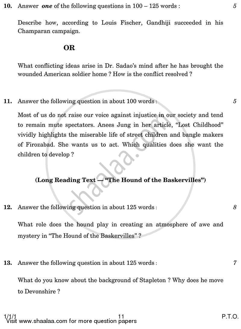 English Core 2013-2014 - CBSE 12th - Class 12 - CBSE (Central Board of Secondary Education) question paper with PDF download