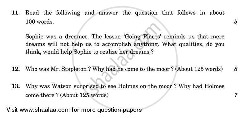 English Core 2013-2014 - CBSE 12th - Class 12 - CBSE (Central Board of Secondary Education) question paper with PDF download