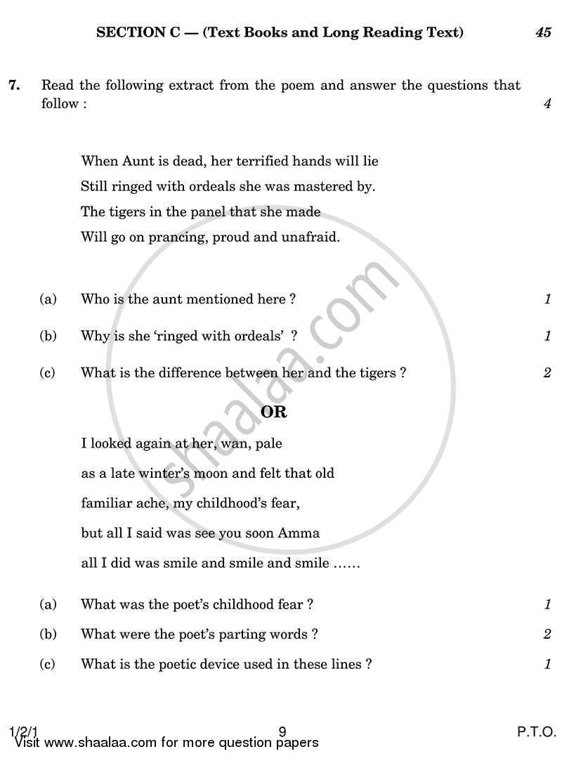 English Core 2013-2014 - CBSE 12th - Class 12 - CBSE (Central Board of Secondary Education) question paper with PDF download