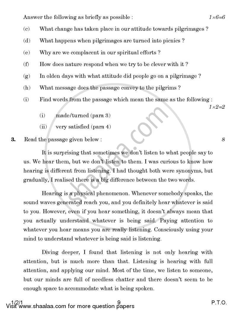 English Core 2014-2015 - CBSE 12th - Class 12 - CBSE (Central Board of Secondary Education) question paper with PDF download