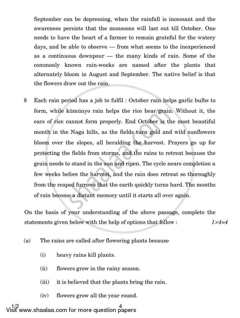 English Core 2017-2018 - CBSE 12th - Class 12 - CBSE (Central Board of Secondary Education) question paper with PDF download
