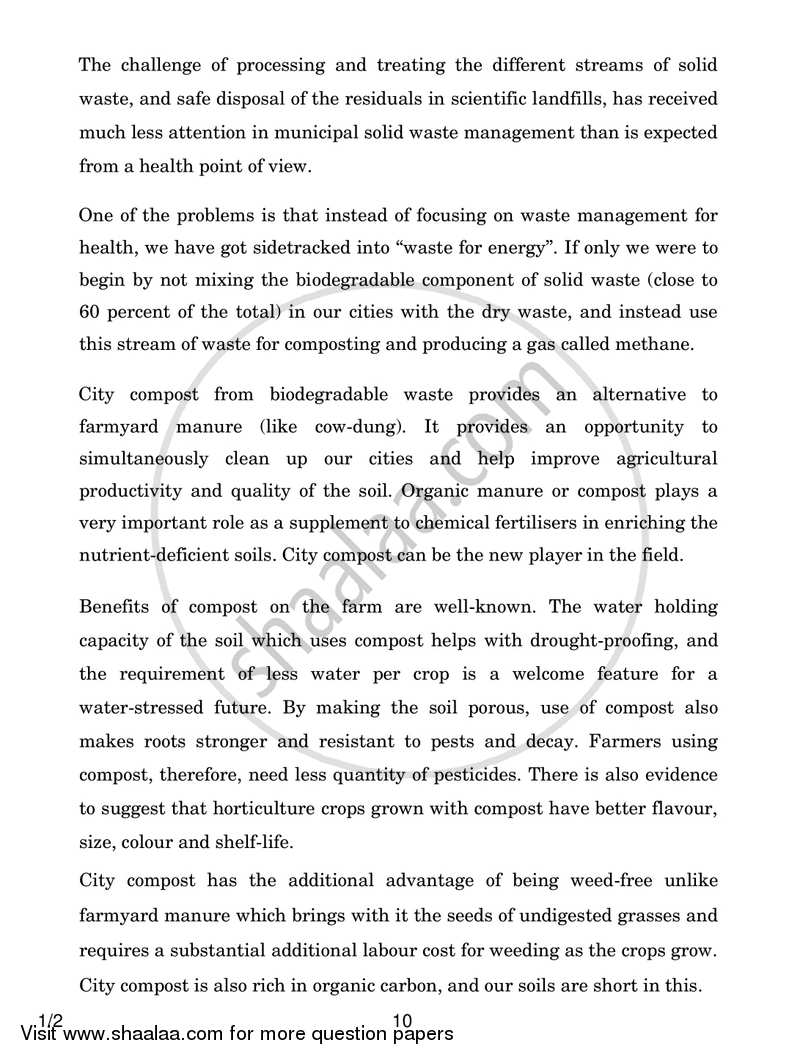 English Core 2017-2018 - CBSE 12th - Class 12 - CBSE (Central Board of Secondary Education) question paper with PDF download