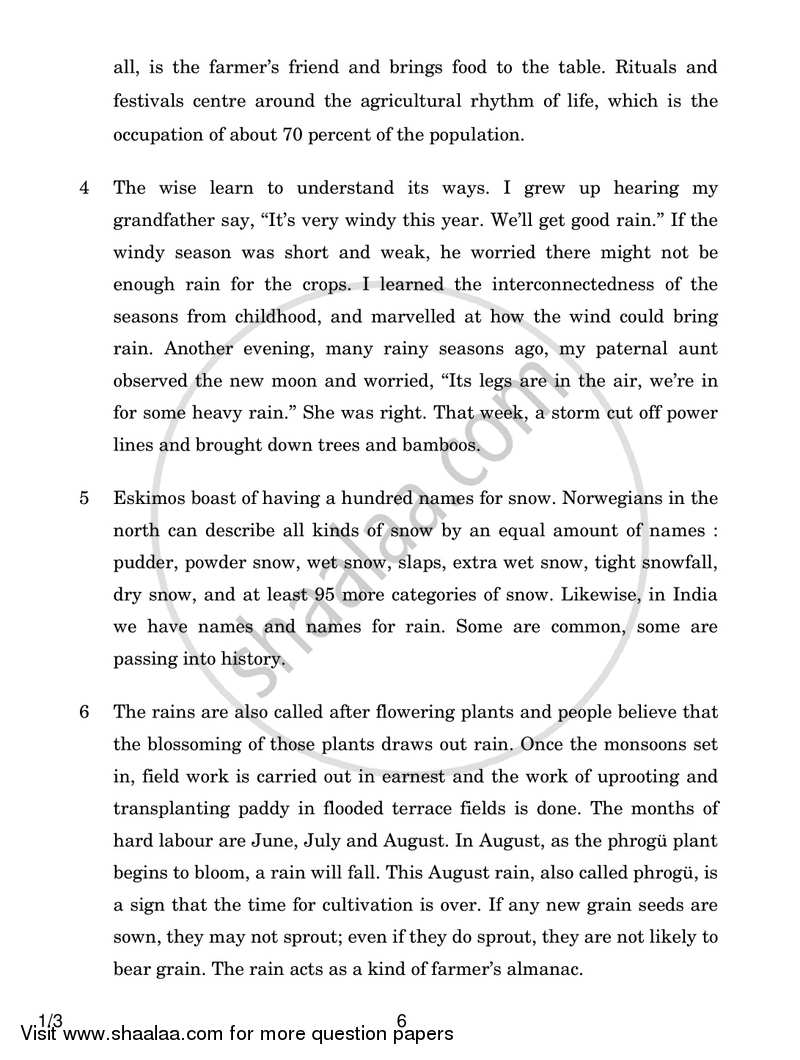 English Core 2017-2018 - CBSE 12th - Class 12 - CBSE (Central Board of Secondary Education) question paper with PDF download