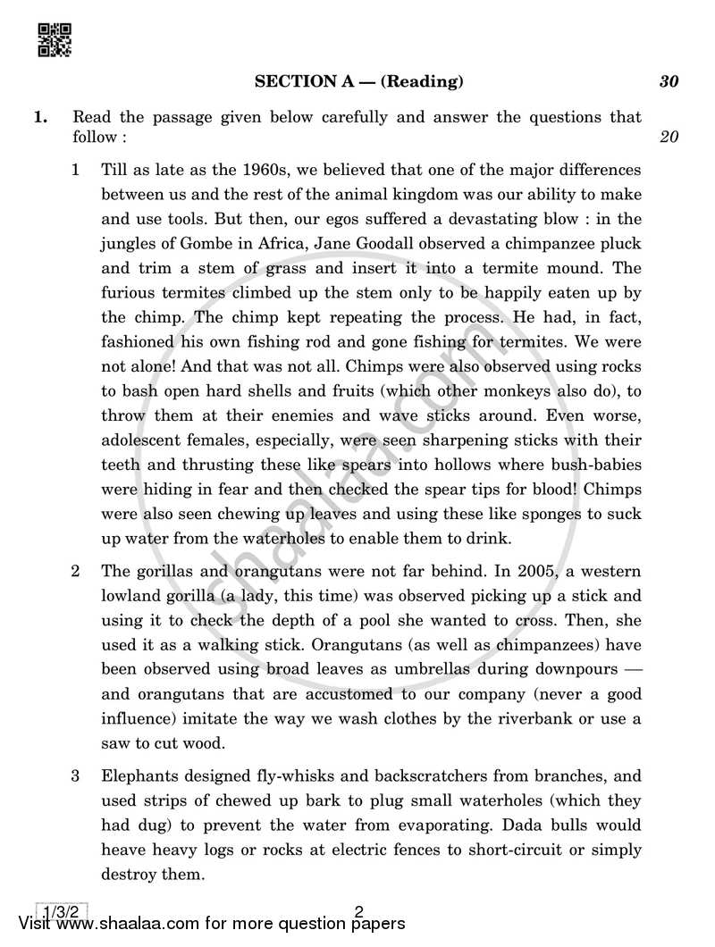 English Core 2018-2019 - CBSE 12th - Class 12 - CBSE (Central Board of Secondary Education) question paper with PDF download