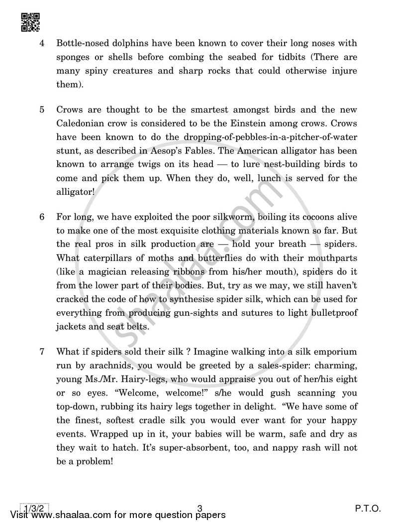 English Core 2018-2019 - CBSE 12th - Class 12 - CBSE (Central Board of Secondary Education) question paper with PDF download