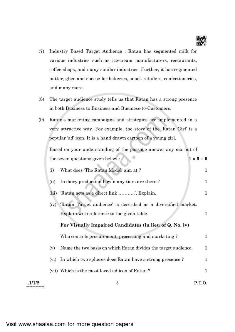 English Core 2021-2022 - CBSE 12th - Class 12 - CBSE (Central Board of Secondary Education) question paper with PDF download