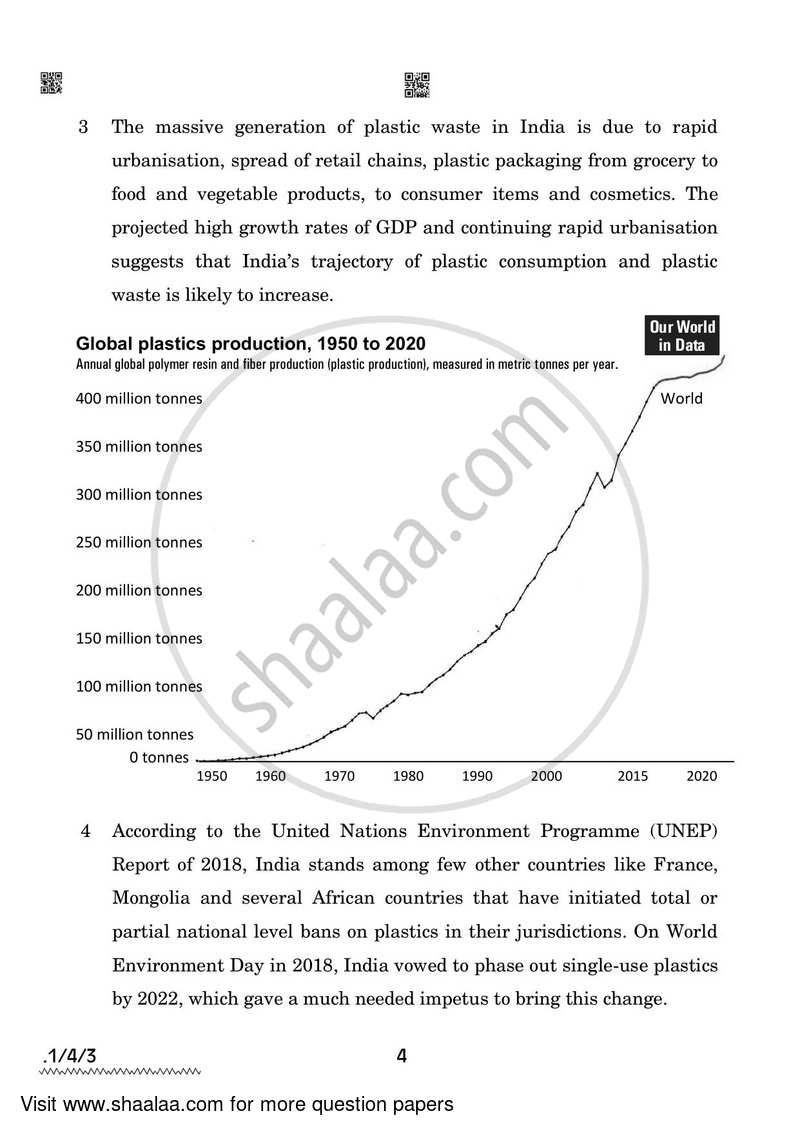 English Core 2021-2022 - CBSE 12th - Class 12 - CBSE (Central Board of Secondary Education) question paper with PDF download