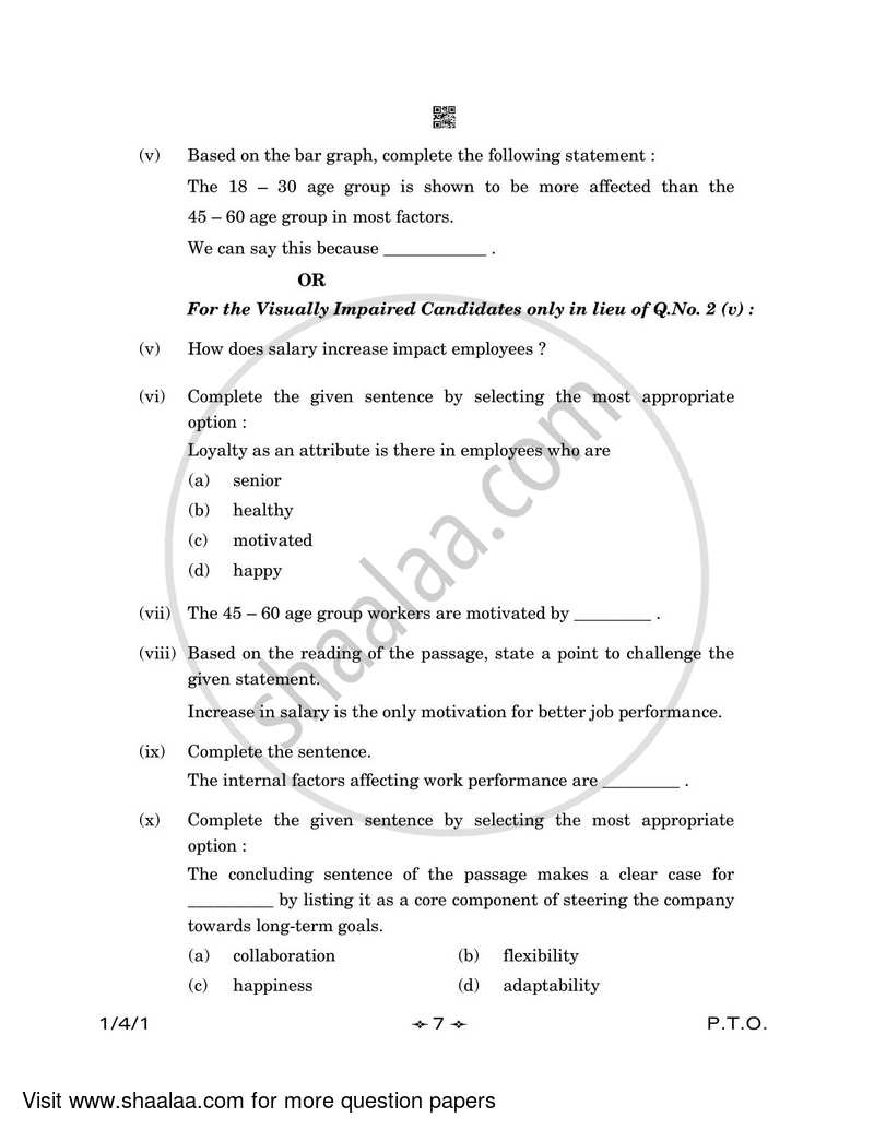 English Core 2022-2023 - CBSE 12th - Class 12 - CBSE (Central Board of Secondary Education) question paper with PDF download