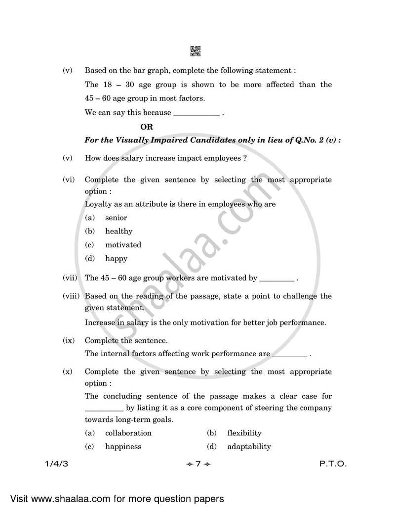 English Core 2022-2023 - CBSE 12th - Class 12 - CBSE (Central Board of Secondary Education) question paper with PDF download