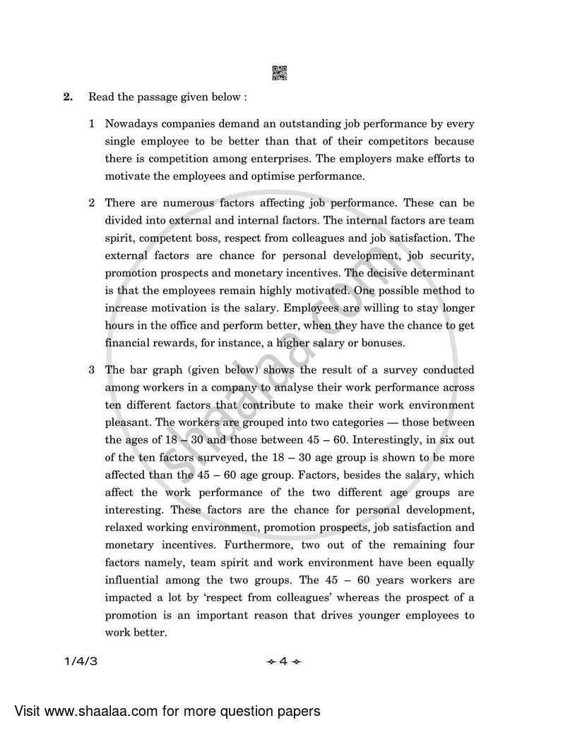 English Core 2022-2023 - CBSE 12th - Class 12 - CBSE (Central Board of Secondary Education) question paper with PDF download