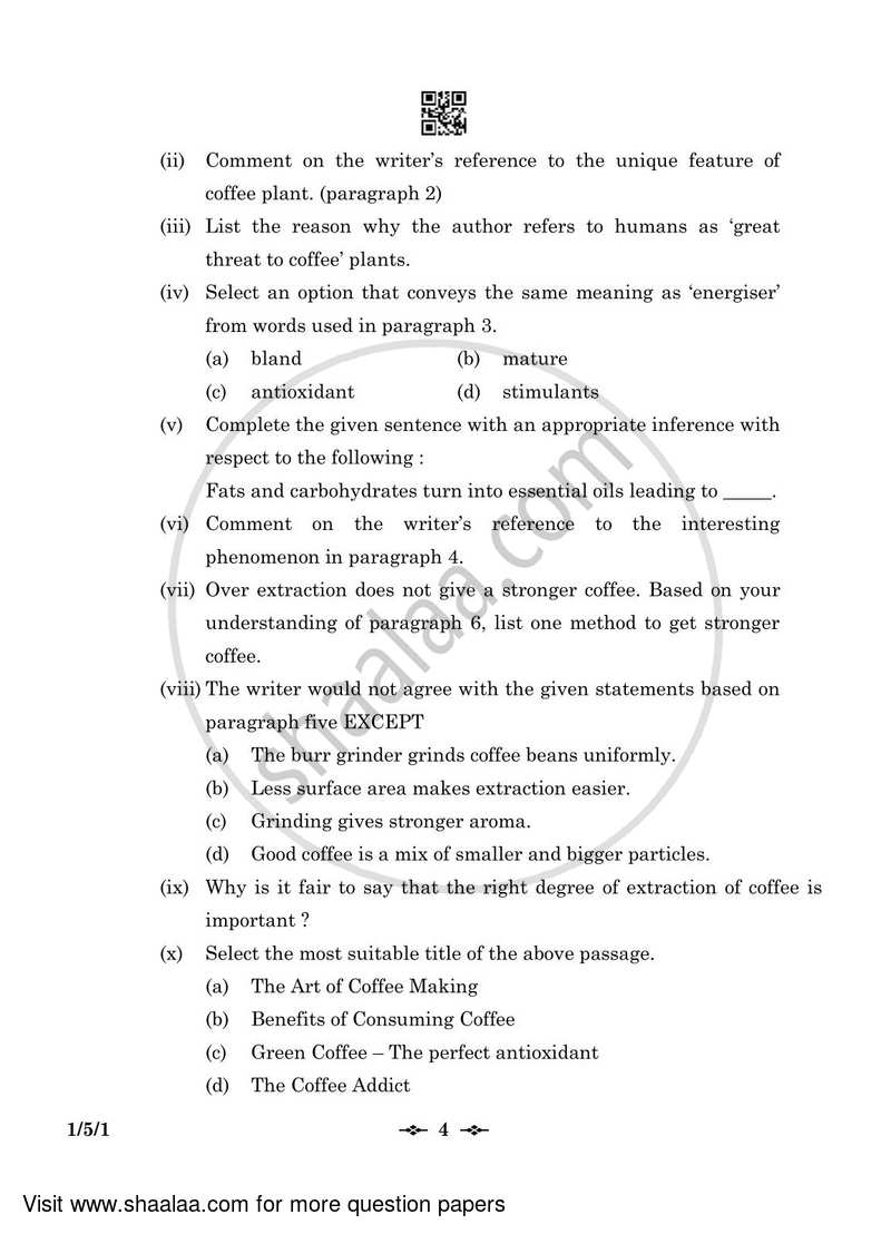 English Core 2022-2023 - CBSE 12th - Class 12 - CBSE (Central Board of Secondary Education) question paper with PDF download