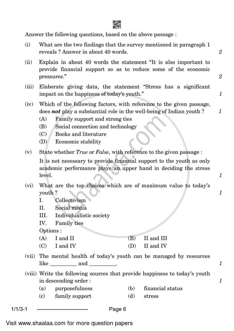 English Core 2023-2024 - CBSE 12th - Class 12 - CBSE (Central Board of Secondary Education) question paper with PDF download