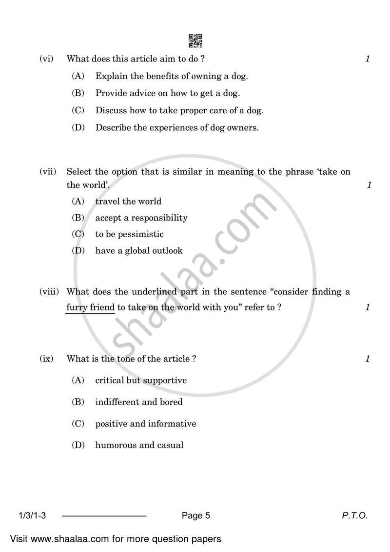 English Core 2023-2024 - CBSE 12th - Class 12 - CBSE (Central Board of Secondary Education) question paper with PDF download
