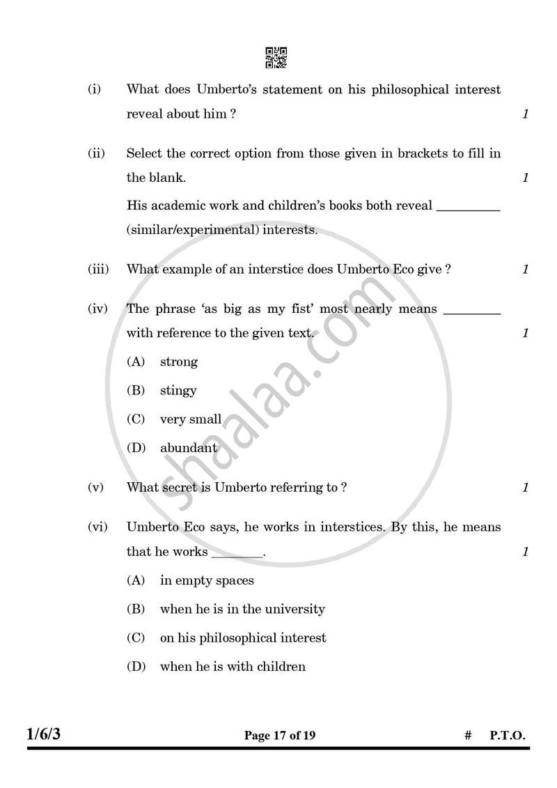 English Core 2024-2025 - CBSE 12th - Class 12 - CBSE (Central Board of Secondary Education) question paper with PDF download