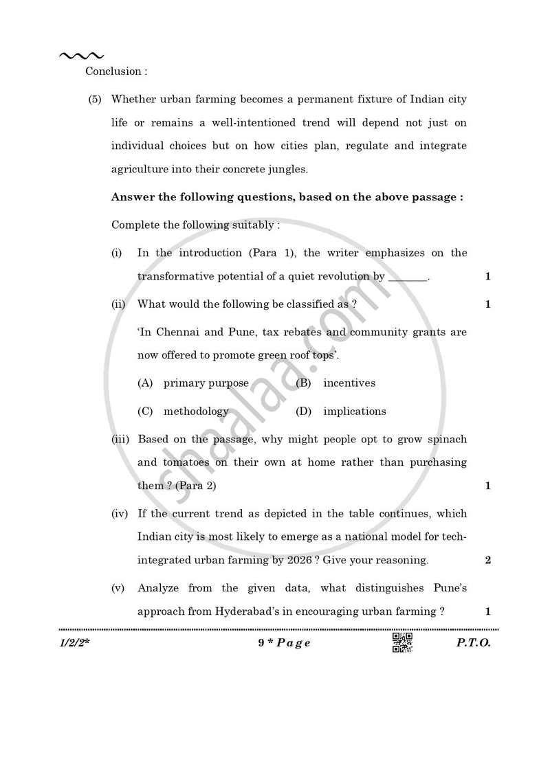 English Core 2025-2026 - CBSE 12th - Class 12 - CBSE (Central Board of Secondary Education) question paper with PDF download