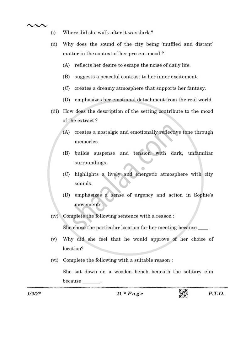 English Core 2025-2026 - CBSE 12th - Class 12 - CBSE (Central Board of Secondary Education) question paper with PDF download