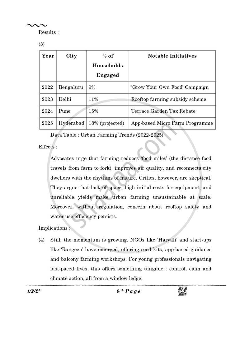 English Core 2025-2026 - CBSE 12th - Class 12 - CBSE (Central Board of Secondary Education) question paper with PDF download