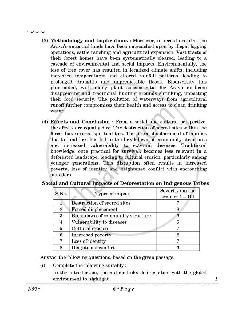 English Core 2025-2026 - CBSE 12th - Class 12 - CBSE (Central Board of Secondary Education) question paper with PDF download