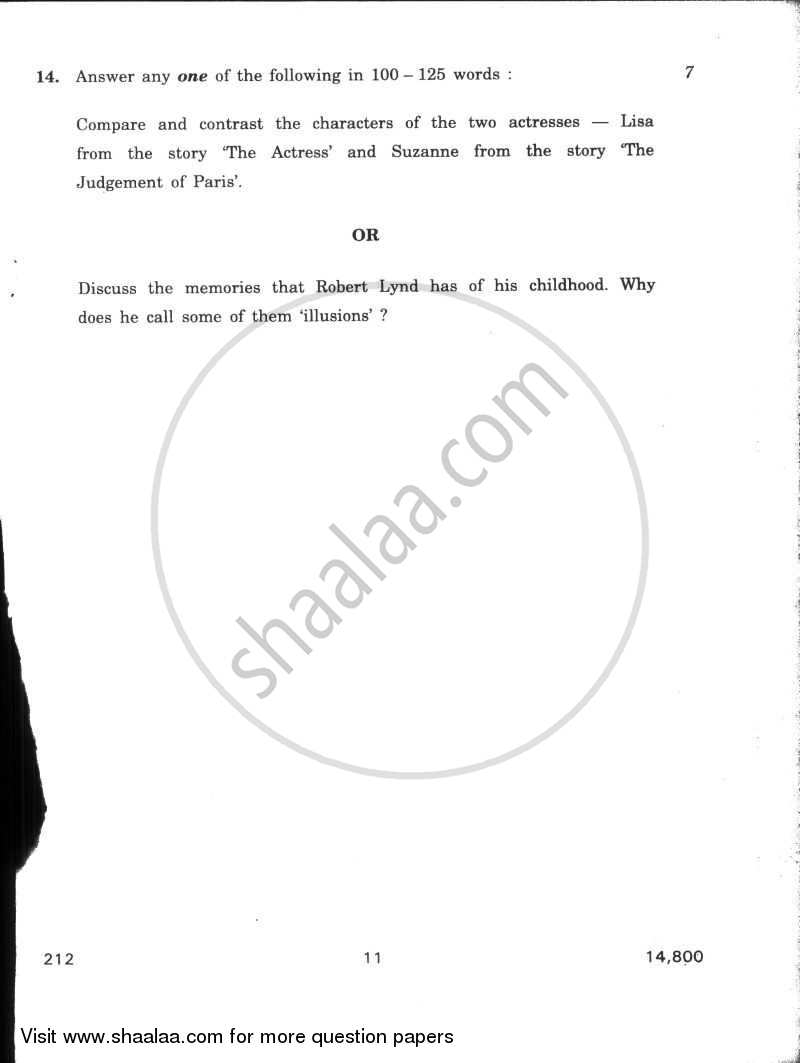 English Elective - CBSE (Functional English) 2009-2010 - CBSE 12th - Class 12 - CBSE (Central Board of Secondary Education) question paper with PDF download