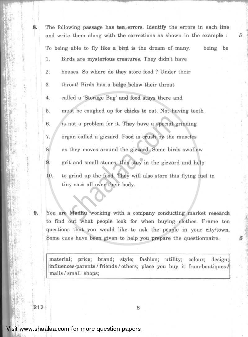 English Elective - CBSE (Functional English) 2009-2010 - CBSE 12th - Class 12 - CBSE (Central Board of Secondary Education) question paper with PDF download