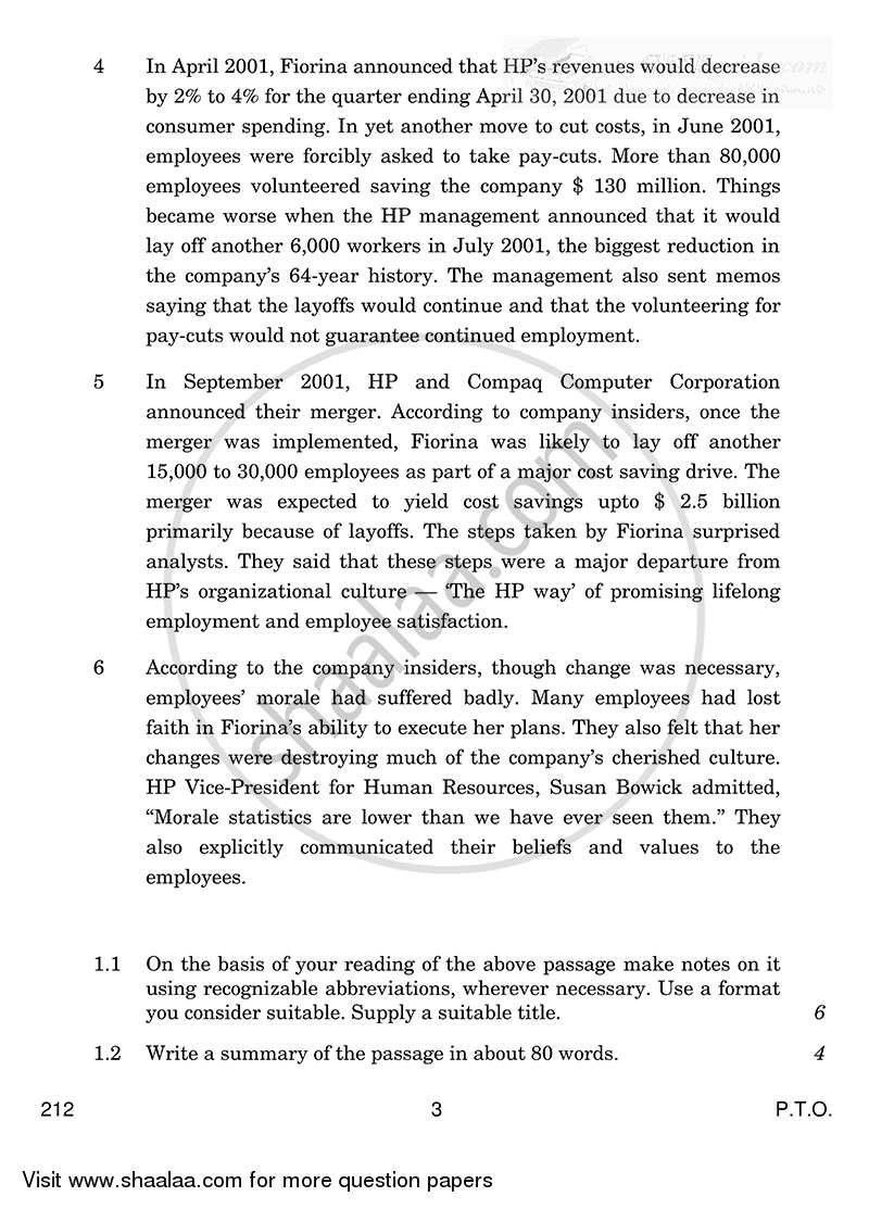 English Elective - CBSE (Functional English) 2014-2015 - CBSE 12th - Class 12 - CBSE (Central Board of Secondary Education) question paper with PDF download