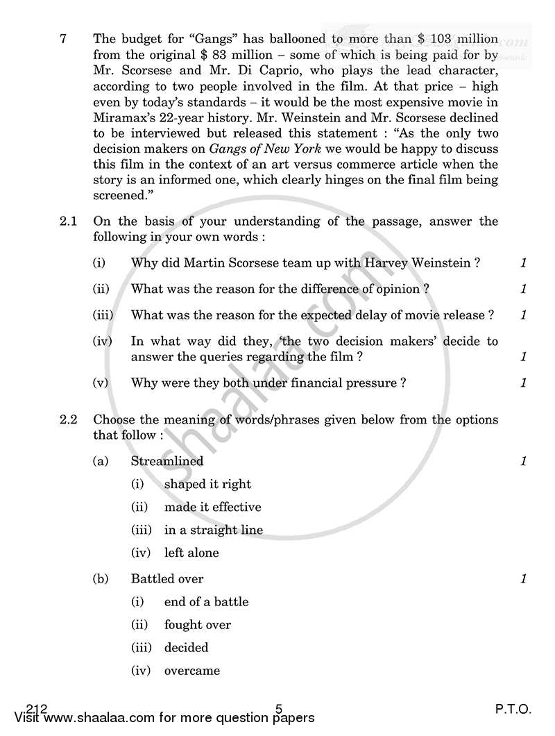 English Elective - CBSE (Functional English) 2014-2015 - CBSE 12th - Class 12 - CBSE (Central Board of Secondary Education) question paper with PDF download