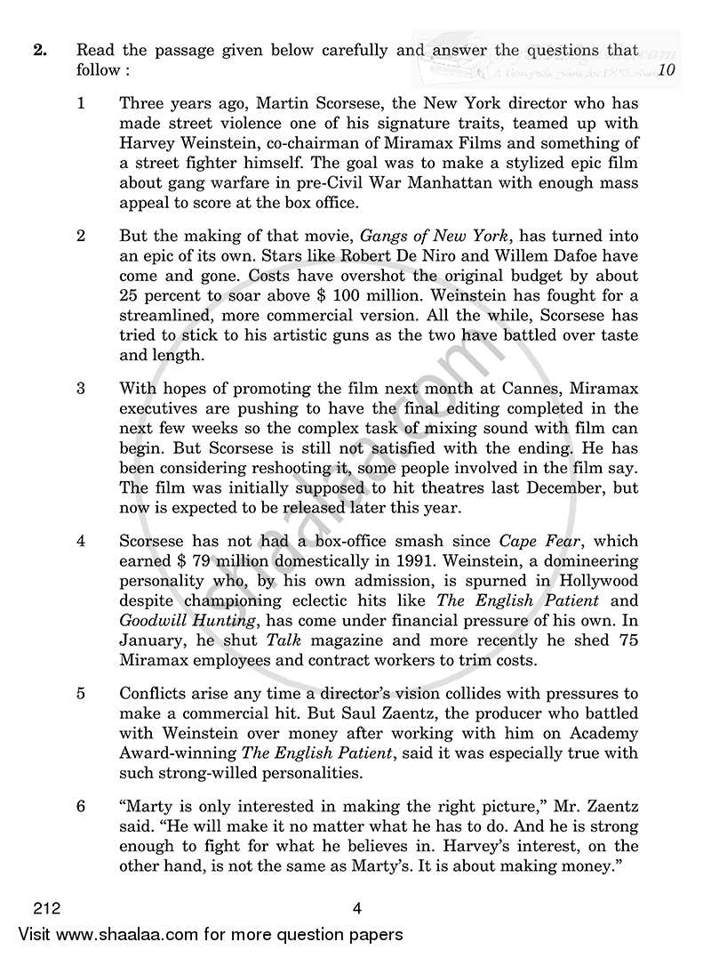 English Elective - CBSE (Functional English) 2014-2015 - CBSE 12th - Class 12 - CBSE (Central Board of Secondary Education) question paper with PDF download